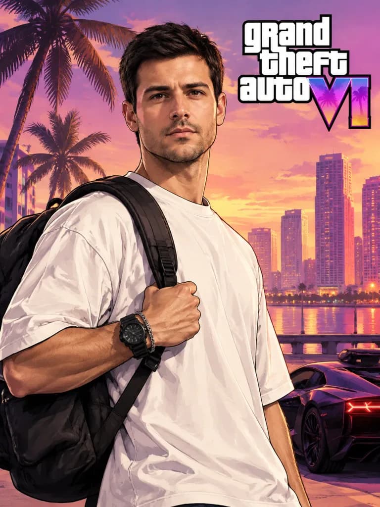 GTA Cover Art Character Transformation