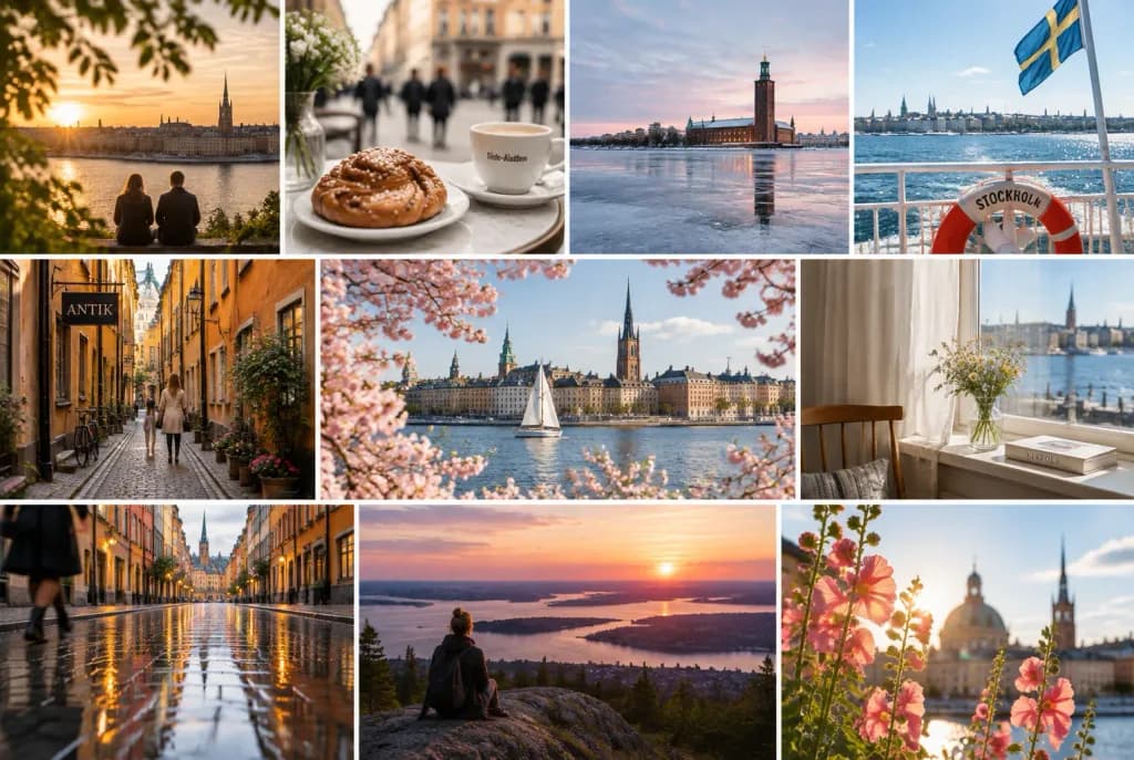 Scandinavian City Travel Editorial Collage
