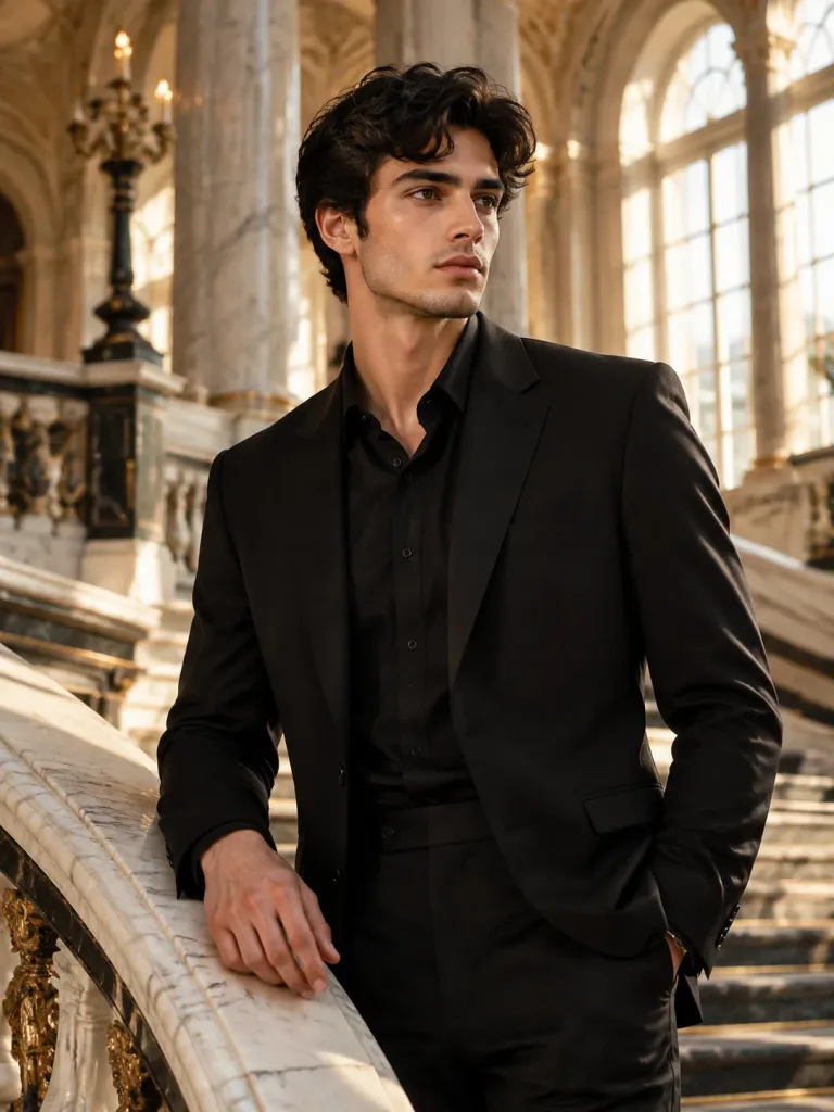 Palace Staircase Fashion Portrait