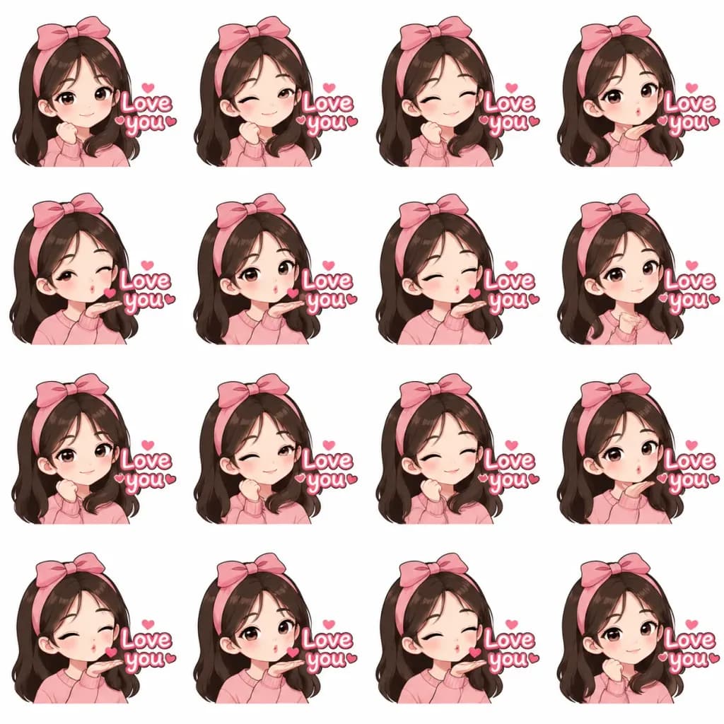 動く絵文字スタンプのスプライトシート