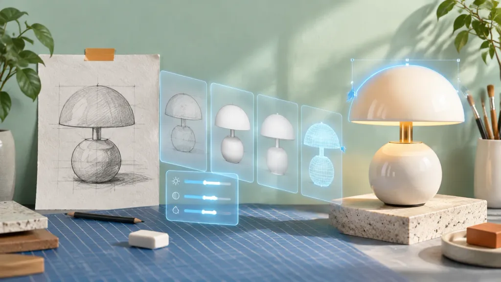 AI Product Sketch to Physical Render