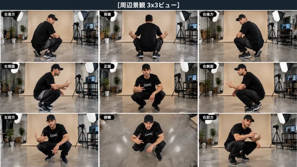 スタジオ多角度キャラクタービューシート