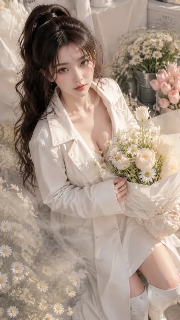 Spring Flower Market High-Fashion Street Shoot