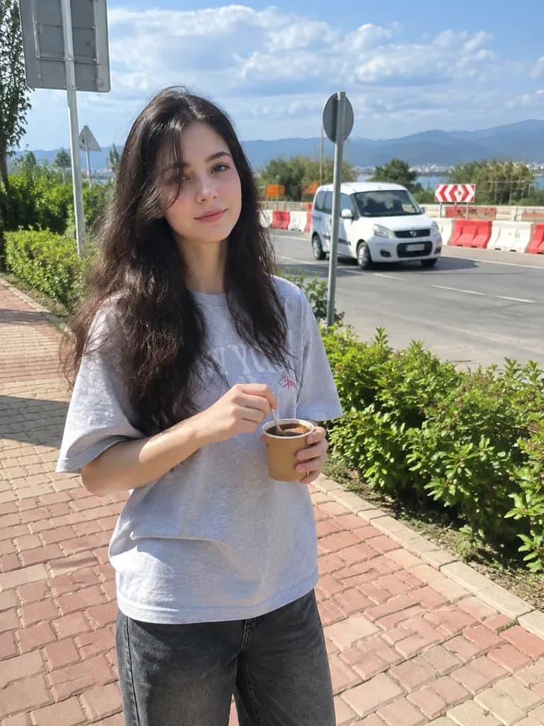 거리 일상 스냅 스마트폰 인물 사진