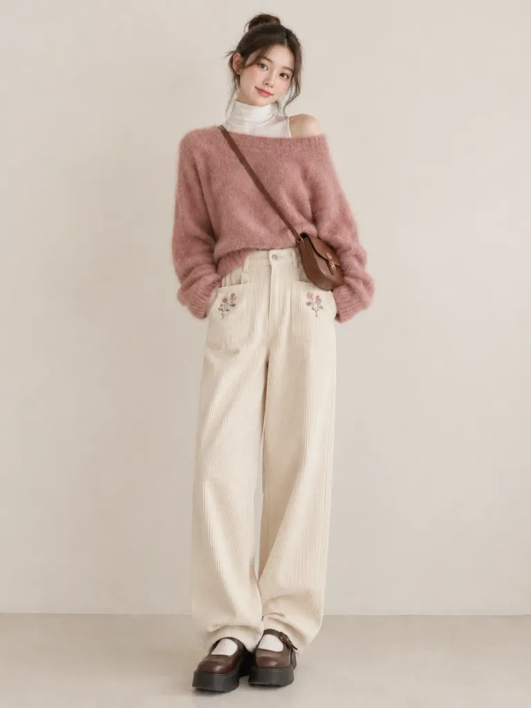 Dusty Rose Autumn Casual Outfit