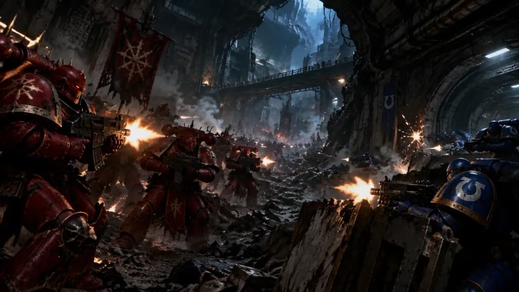 Battle of Calth Underground Confrontation