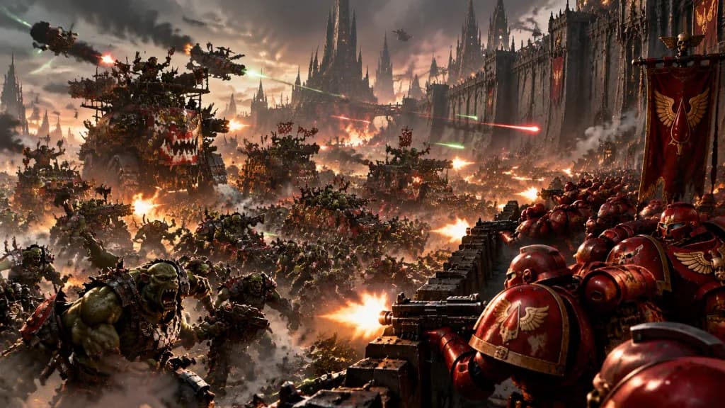 Ork Assault on Armageddon Hive City