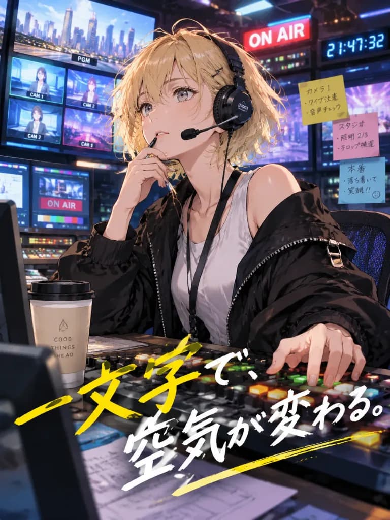 TV Director in Control Room