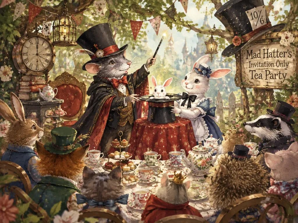 Rat Magician at Wonderland Tea Party