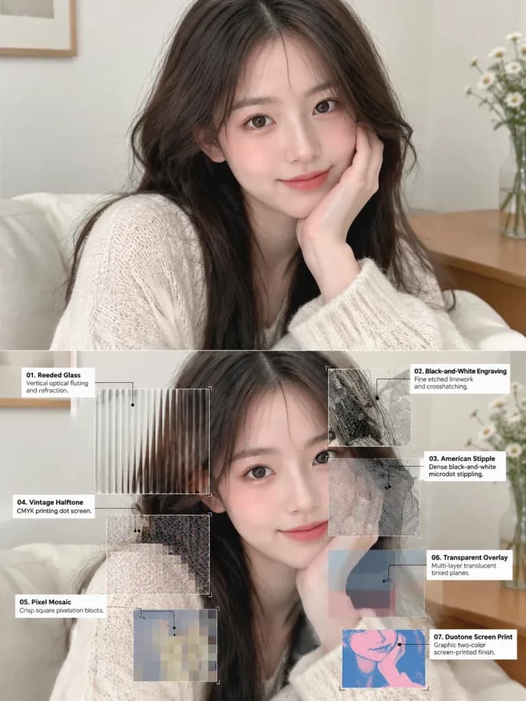 텍스처 존이 적용된 스위스 에디토리얼 딥틱