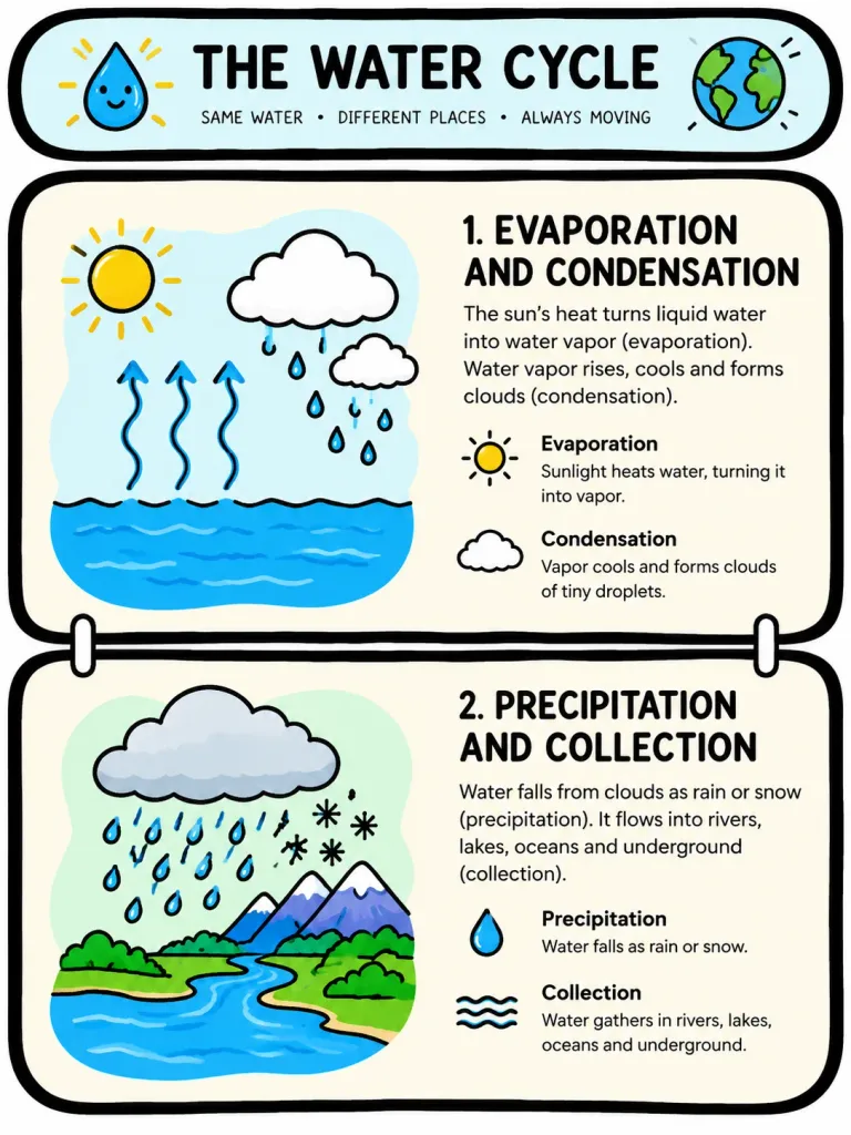 Hand-Drawn Split-Panel Educational Infographic