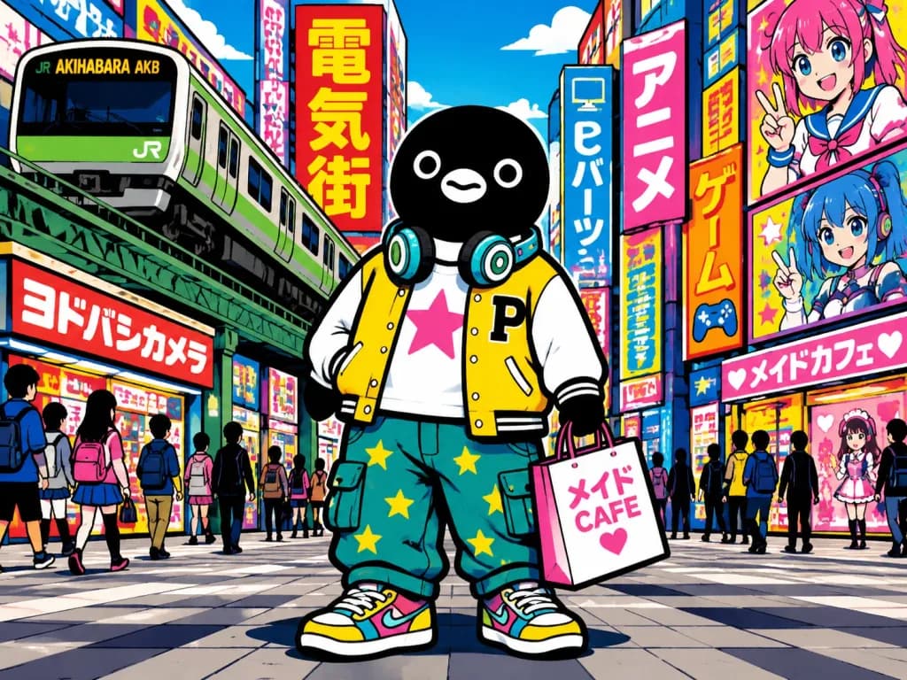 波普风秋叶原Suica企鹅