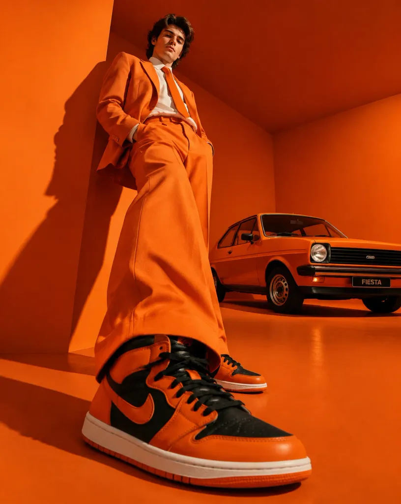 Steve Harrington Monochrome Orange Editorial