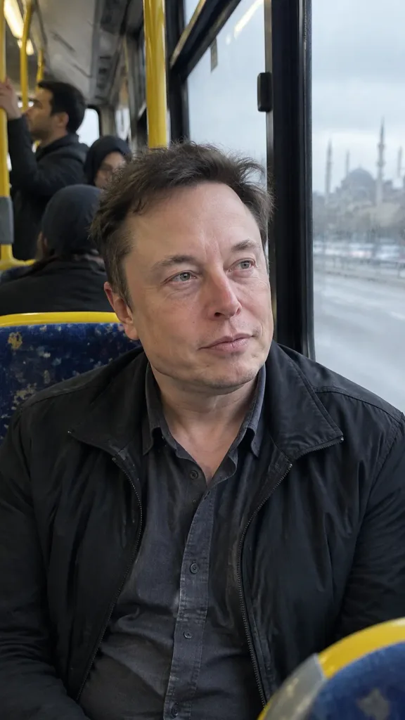 Candid Morning Commute on a Public Bus
