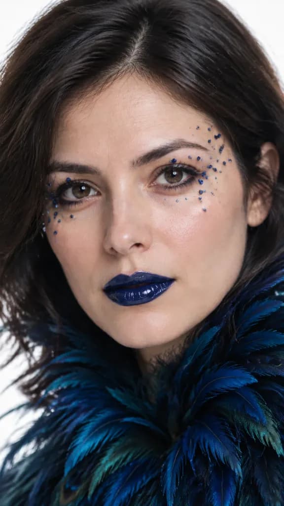 Sapphire Crystal Beauty Portrait