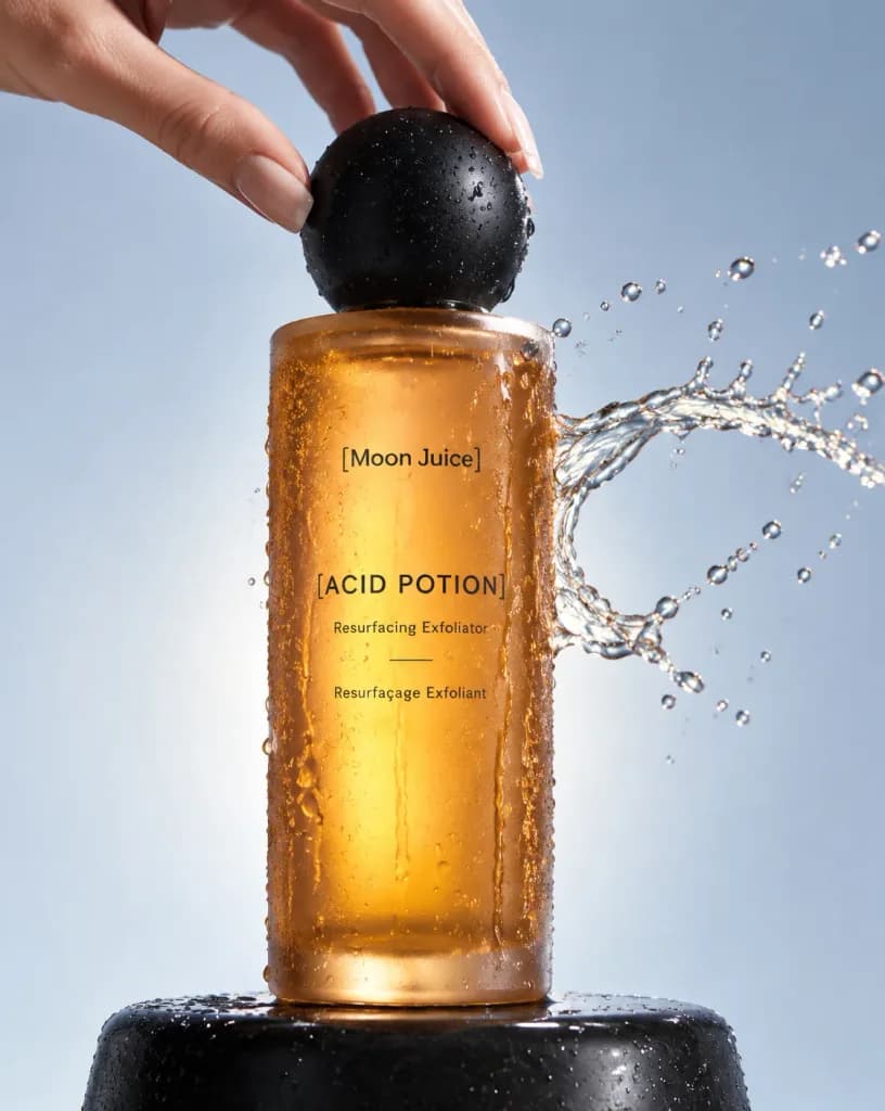 Amber Cosmetic Bottle Product Shot