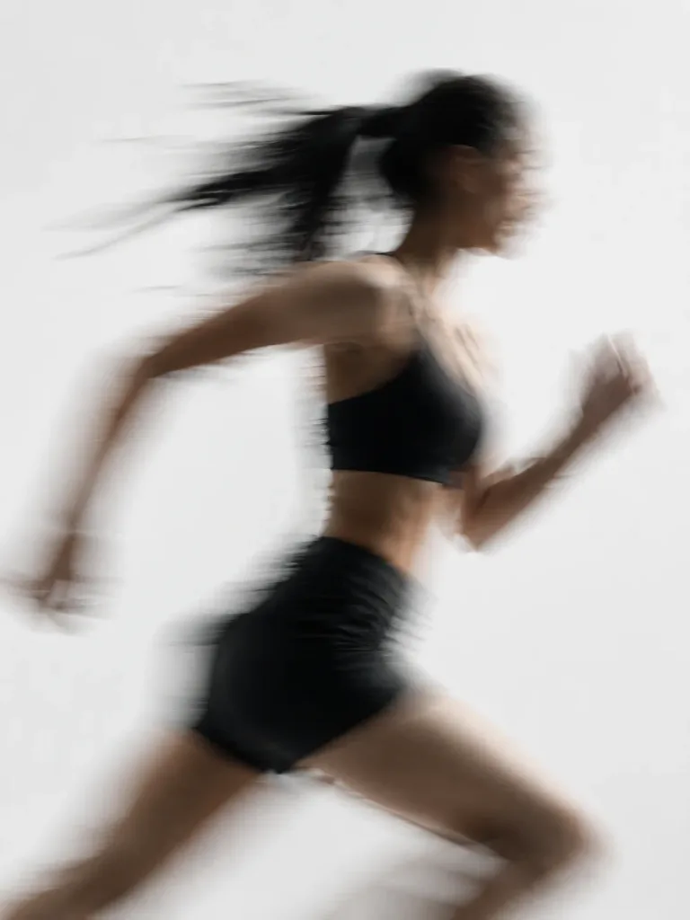 Dynamic Motion Blur Sports Silhouette