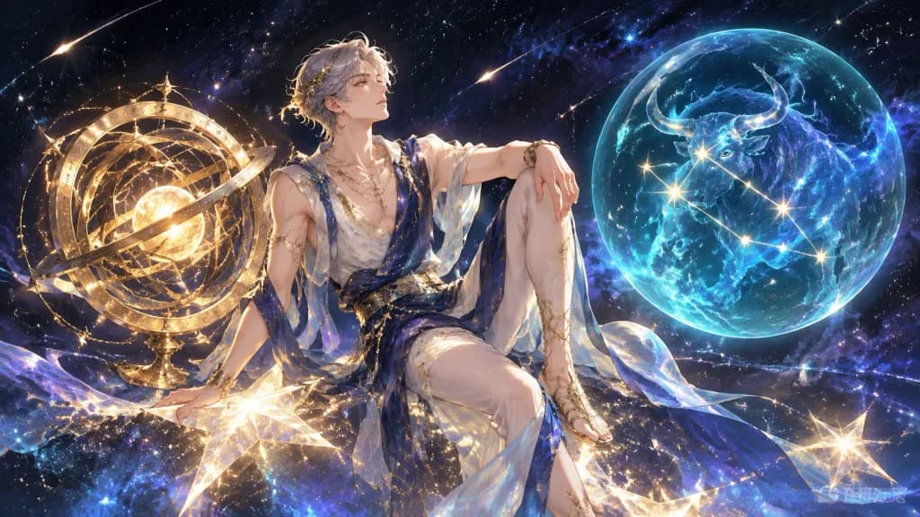 Celestial Figure and Mythological Constellation Sphere