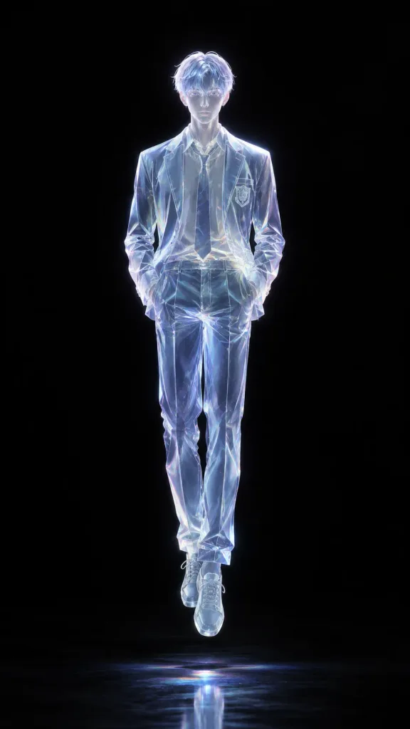 Frosted Hologram Levitating Character