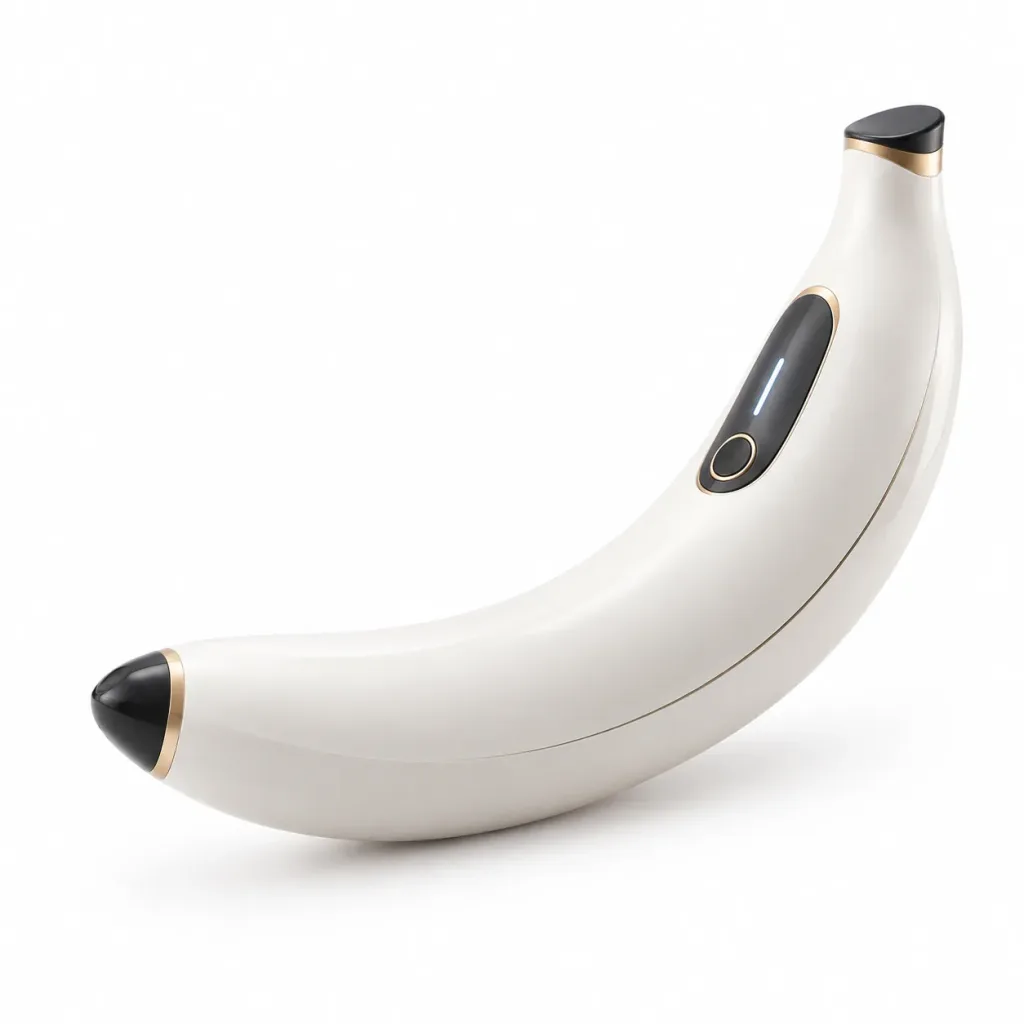 Futuristic Banana Shaped Tech Device