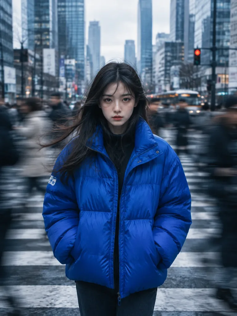 Cinematic Street Portrait in Motion Blur