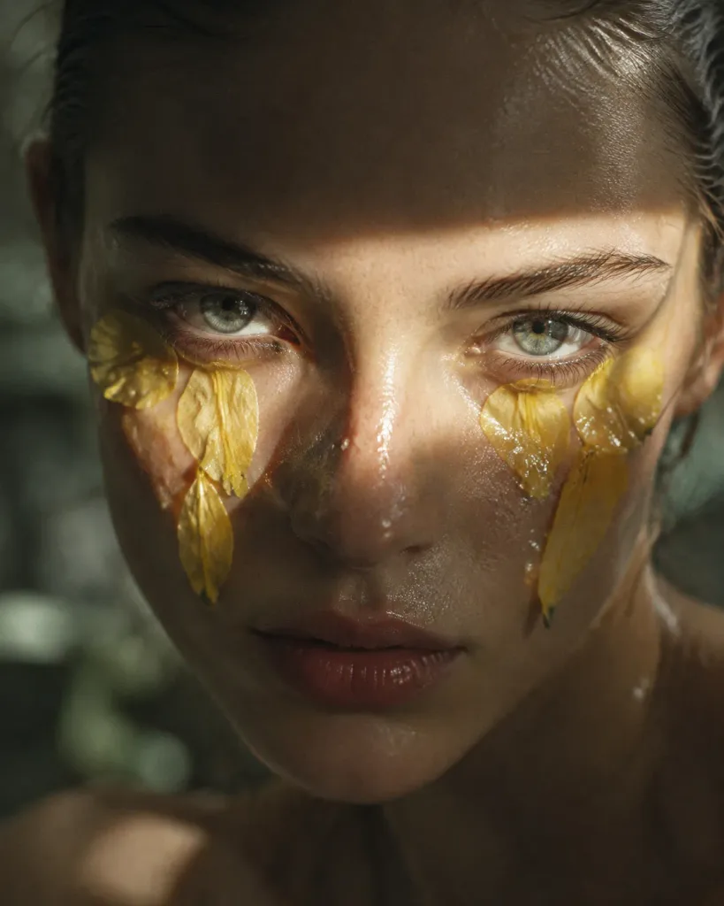 Macro Floral Tear Fine Art Portrait