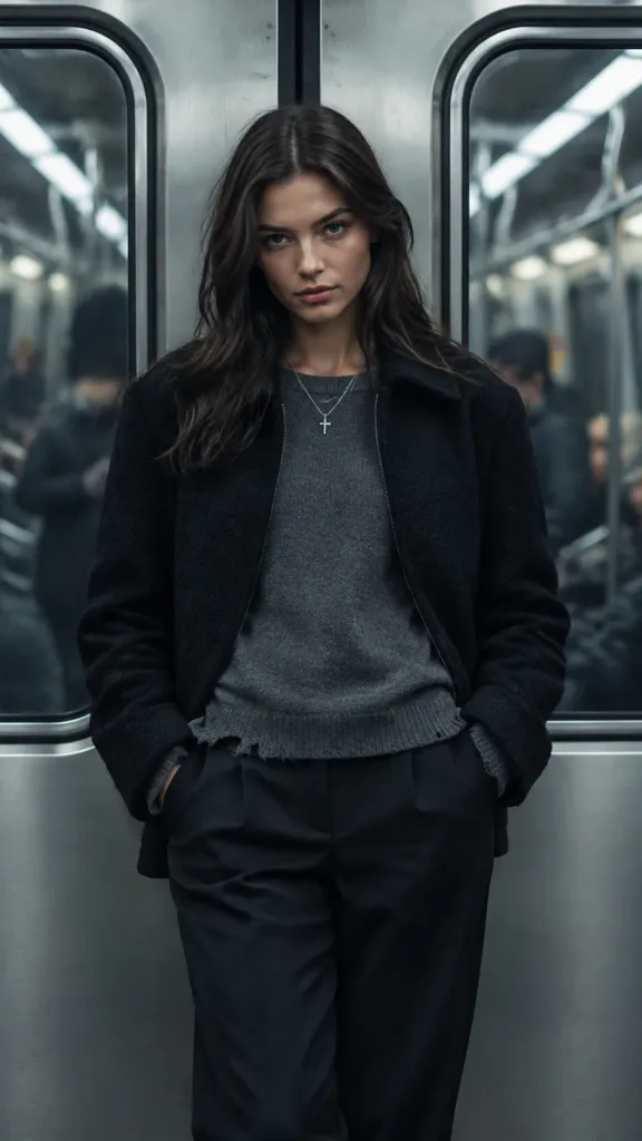 Subway Editorial Fashion Portrait