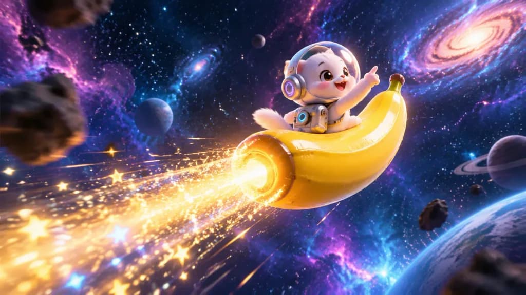 Banana Float Cosmic Rocket