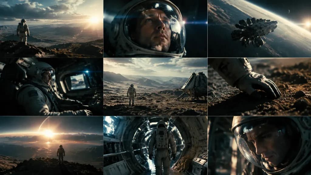 Interstellar Cinematic Storyboard Film Stills