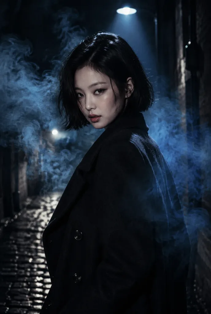 黑色電影風名人巷弄肖像