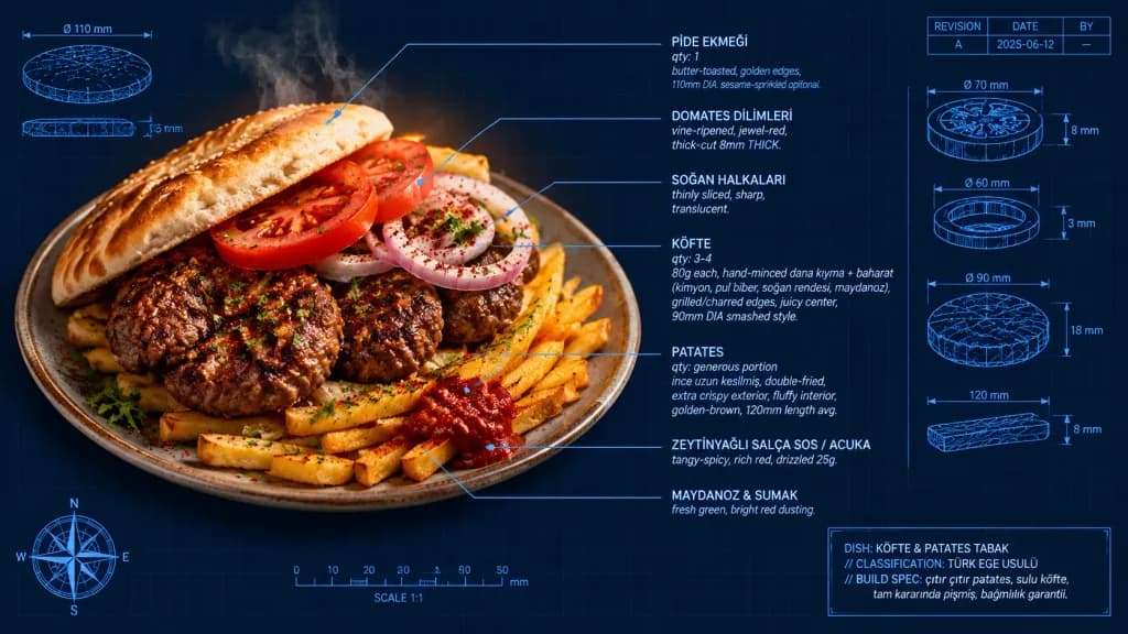 料理のテクニカル設計図ポスター