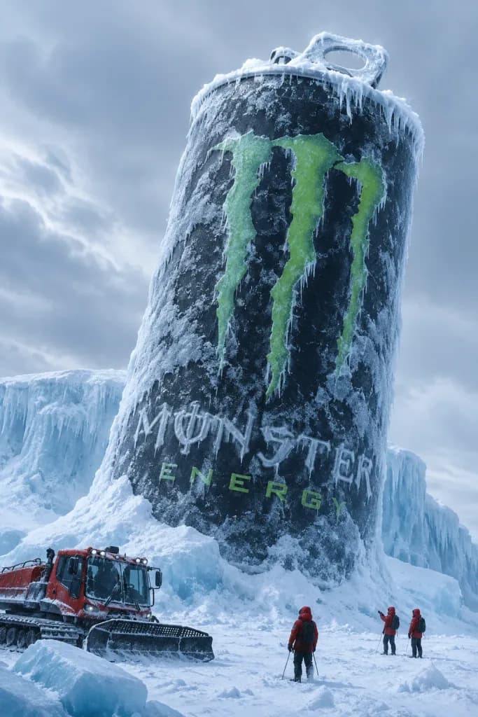 Colossal Beverage Can in Arctic Wasteland