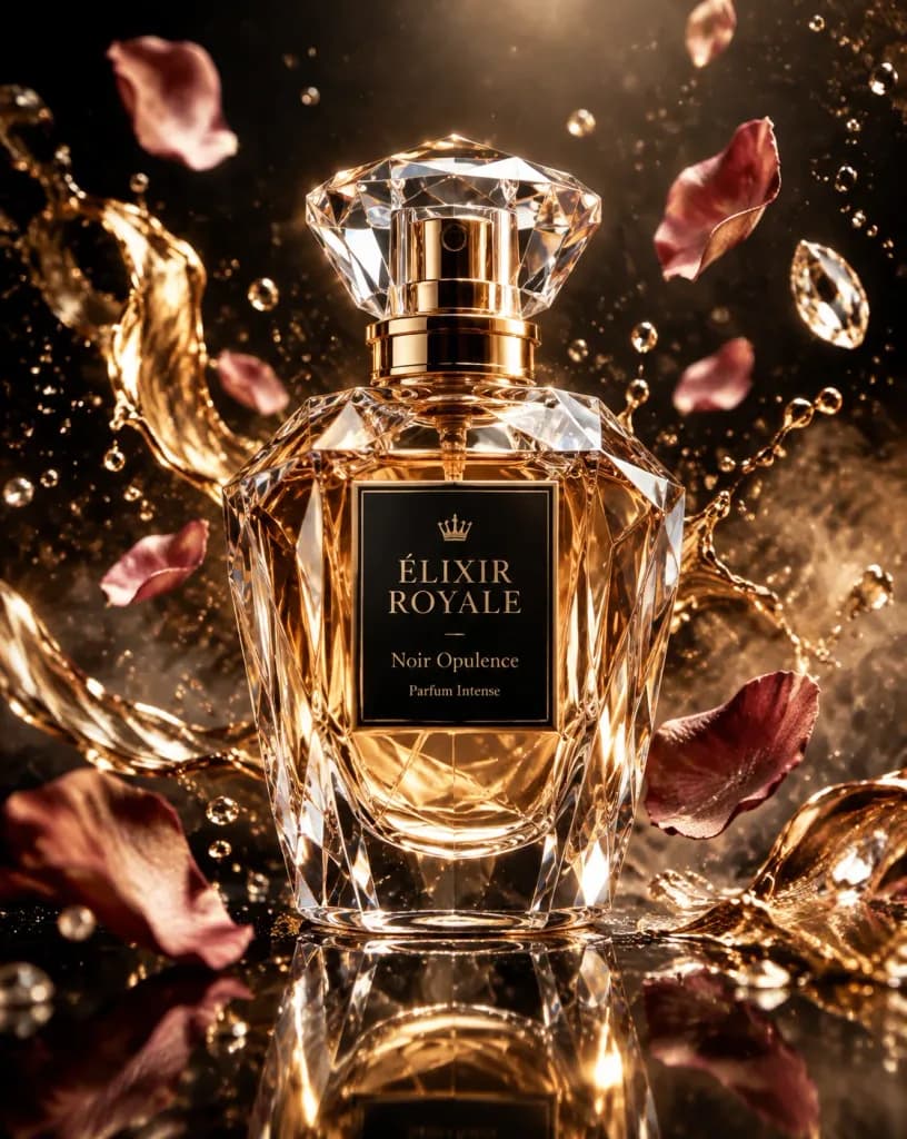 Luxury Crystal Perfume Bottle High-Speed Splash
