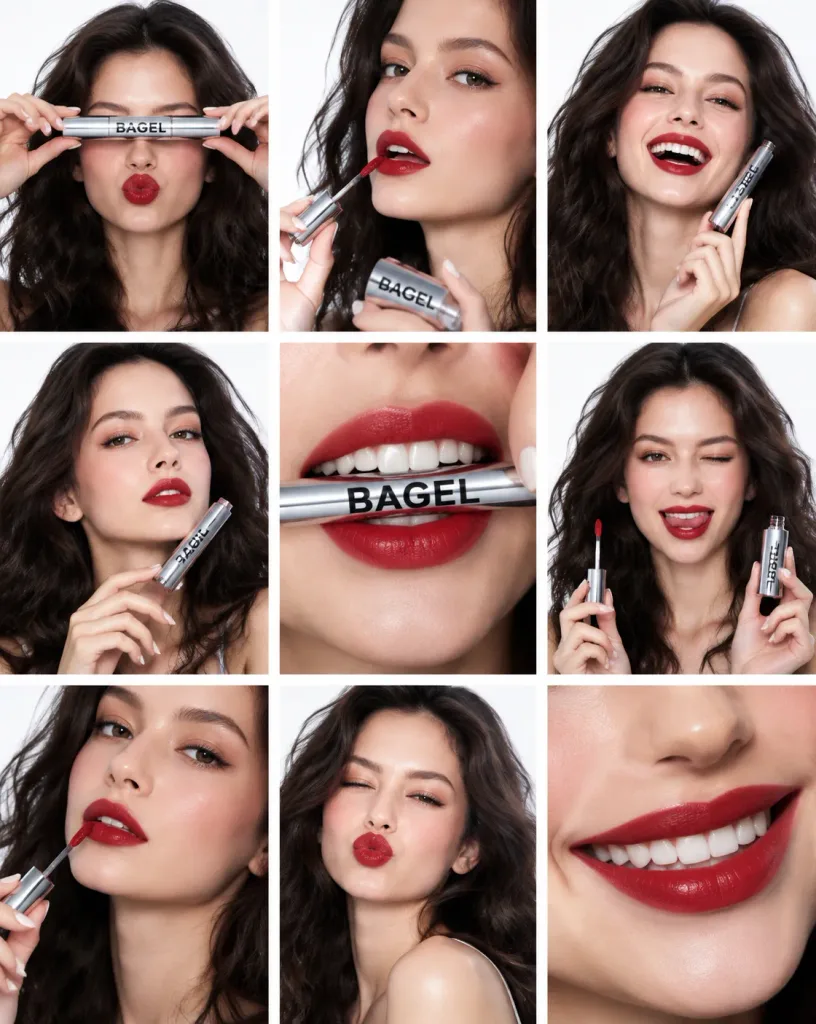 Beauty Campaign Lipstick Contact Sheet