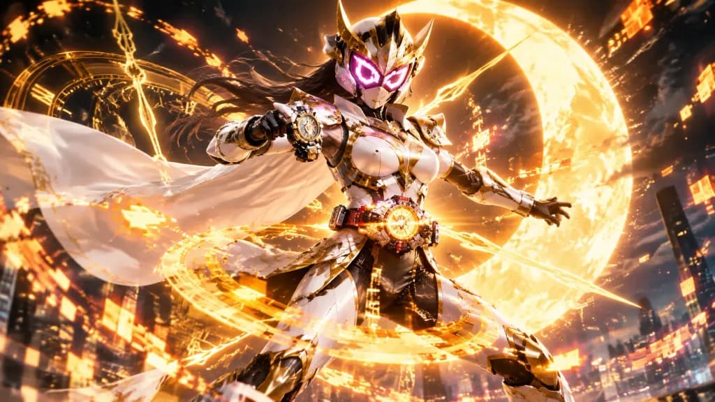 Kamen Rider Armor Transformation Sequence