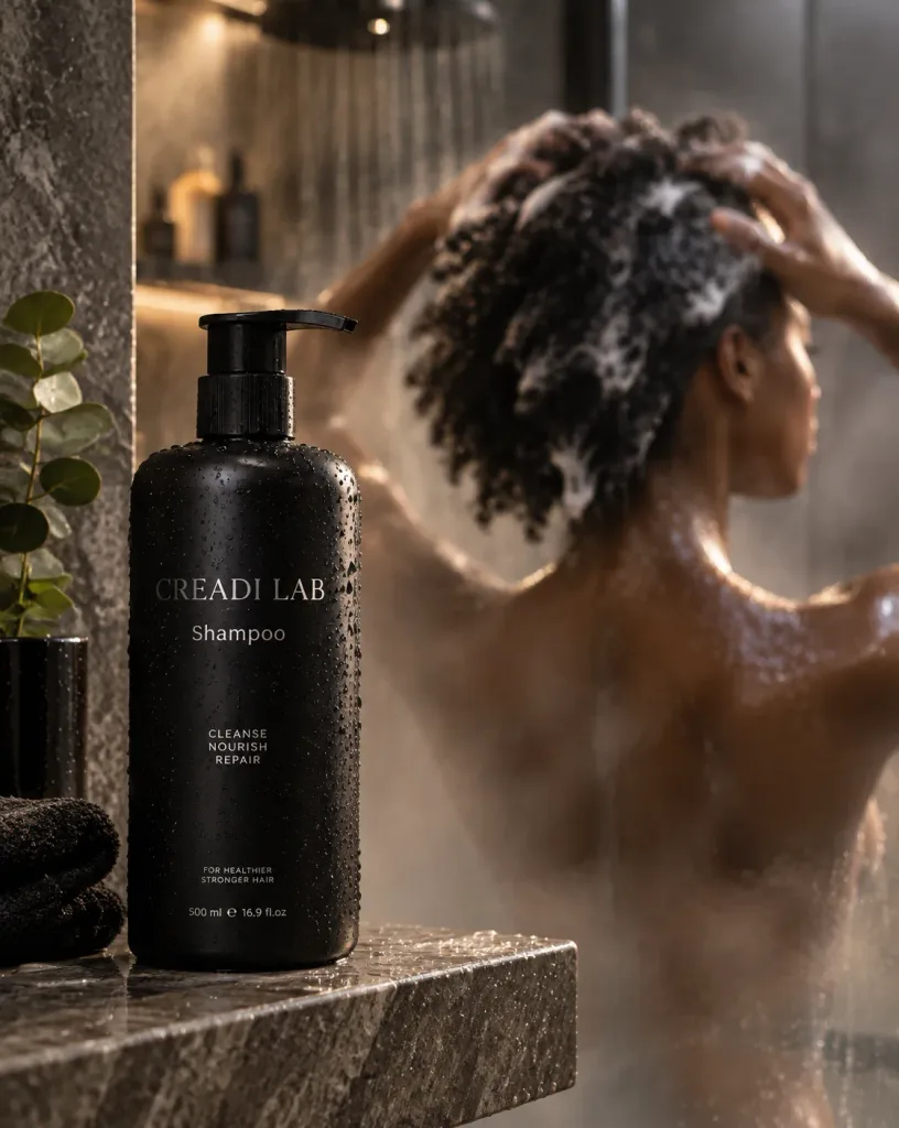 Luxury Beauty Shampoo Shower Advertisement