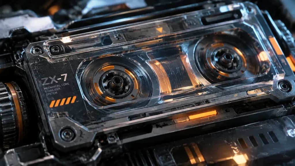 Retro Cassette Futurism Device Render