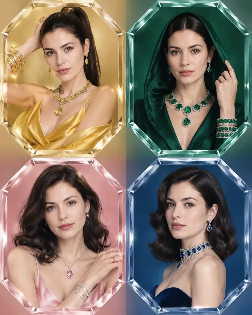 Luxury Jewelry Octagon Grid Campaign