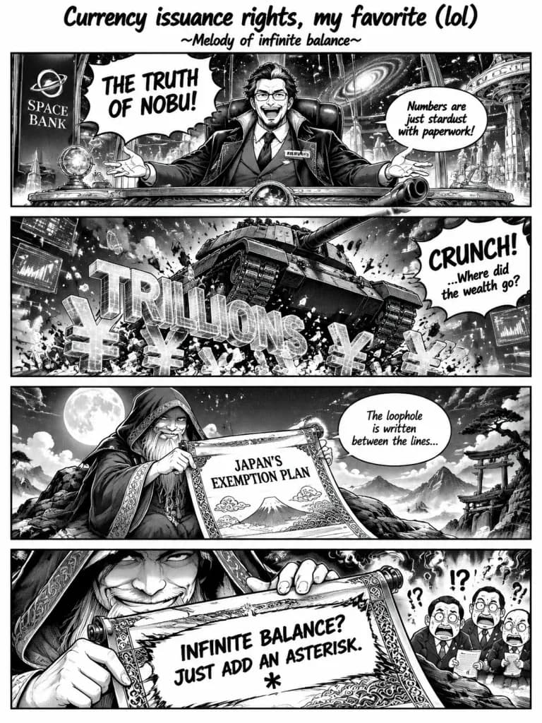 Satirical Space Bank 4-Panel Manga