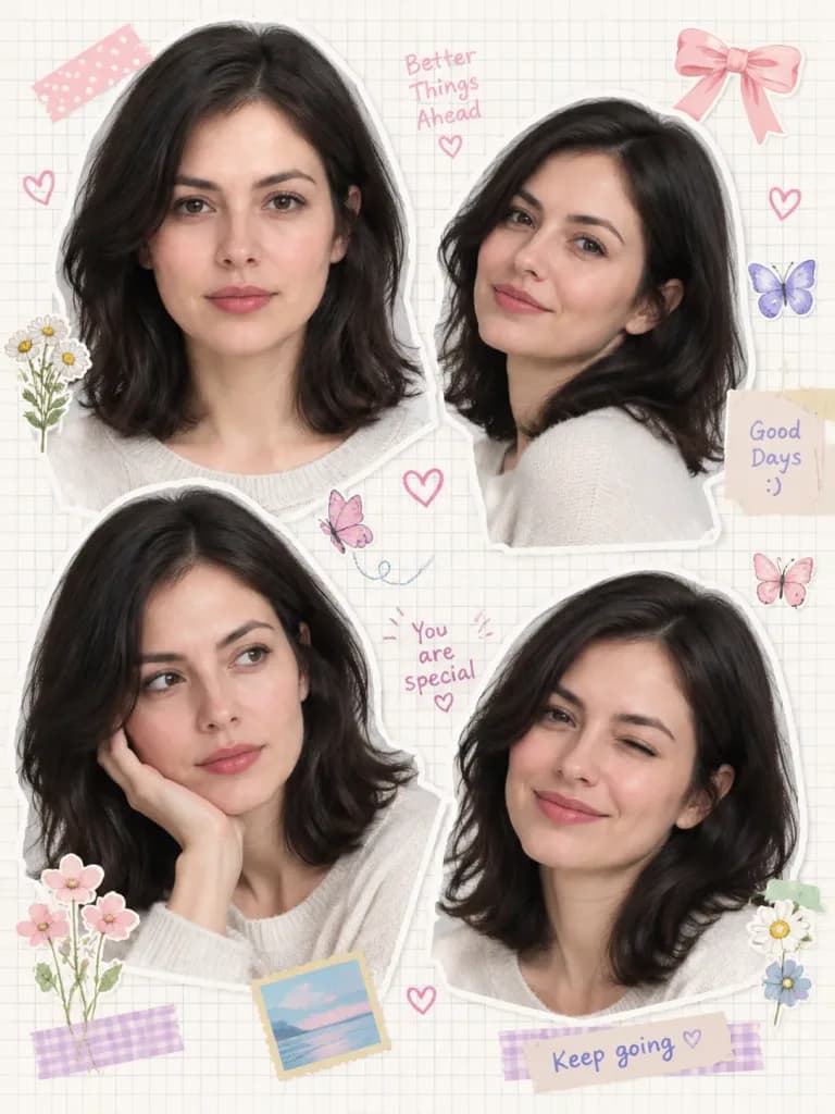 Dreamy Scrapbook Moodboard Collage