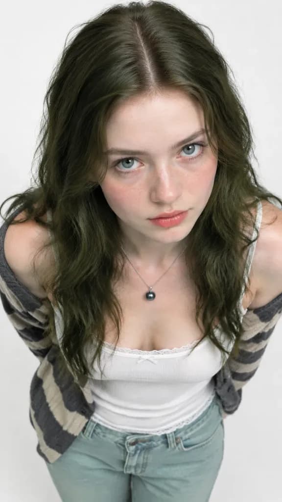 Potret Studio Sudut Tinggi Sadie Sink