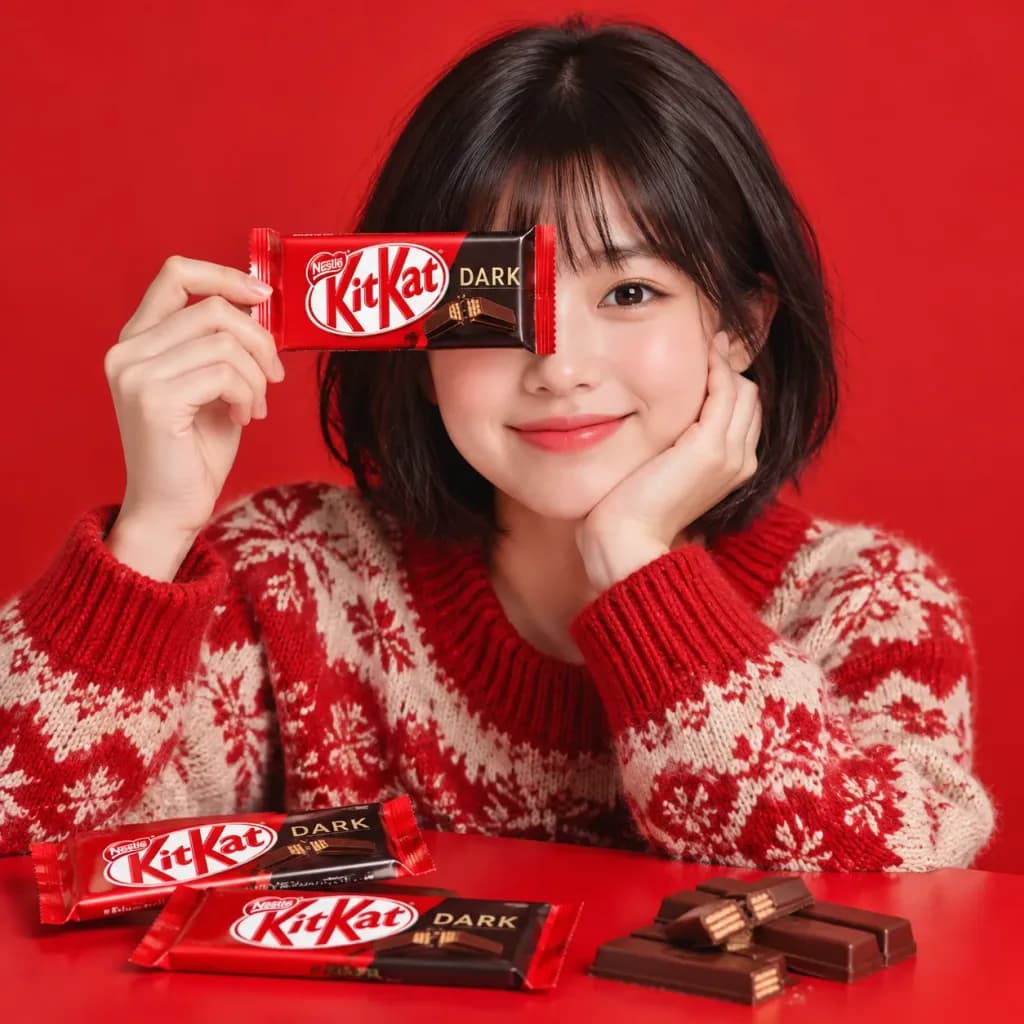 KitKat黑巧克力女孩广告大片