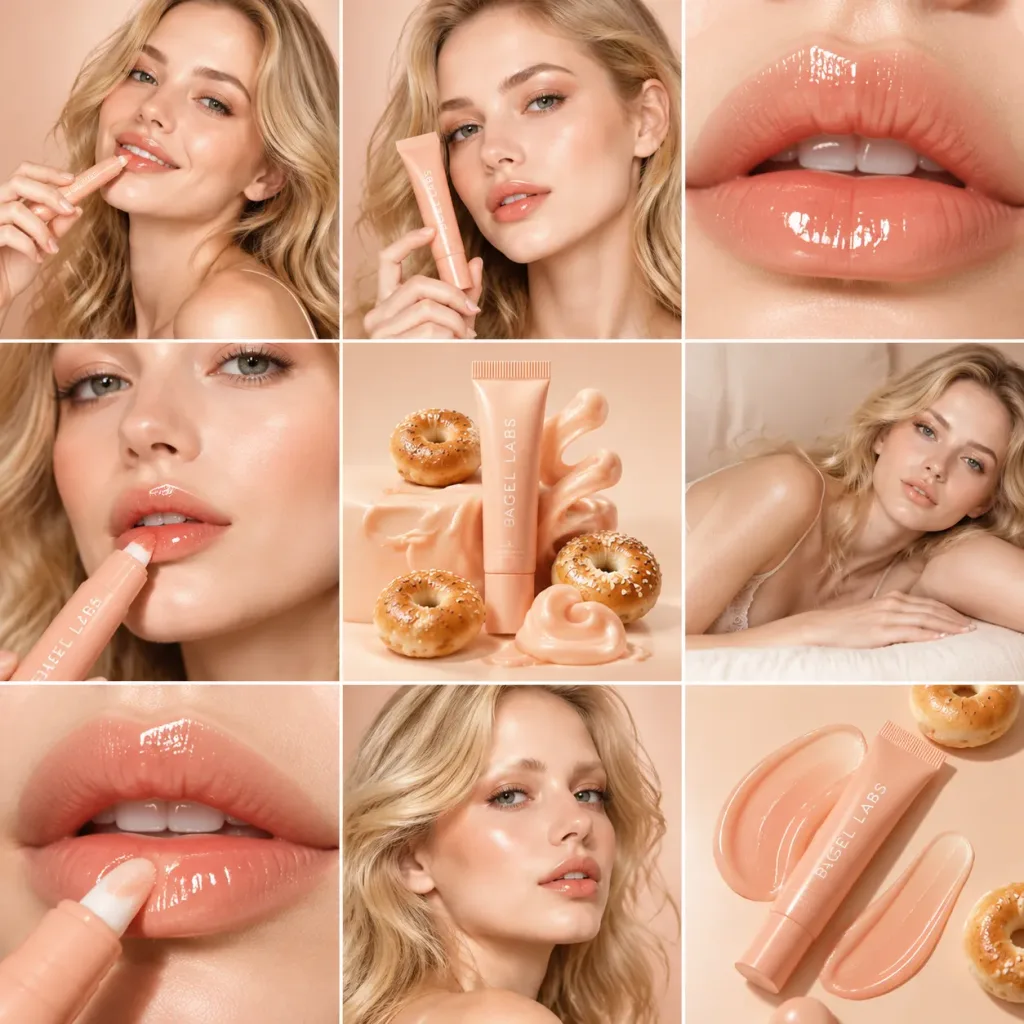 Peach Gloss Beauty Campaign Grid