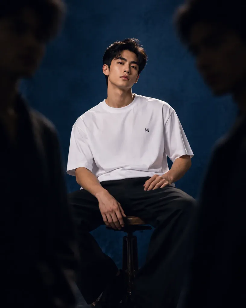 Editorial Fashion Portrait with Foreground Shadows
