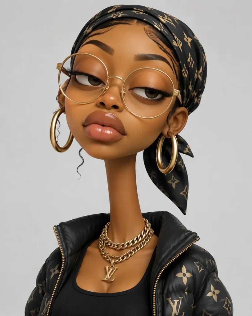 Stylized 3D Caricature Character Portrait