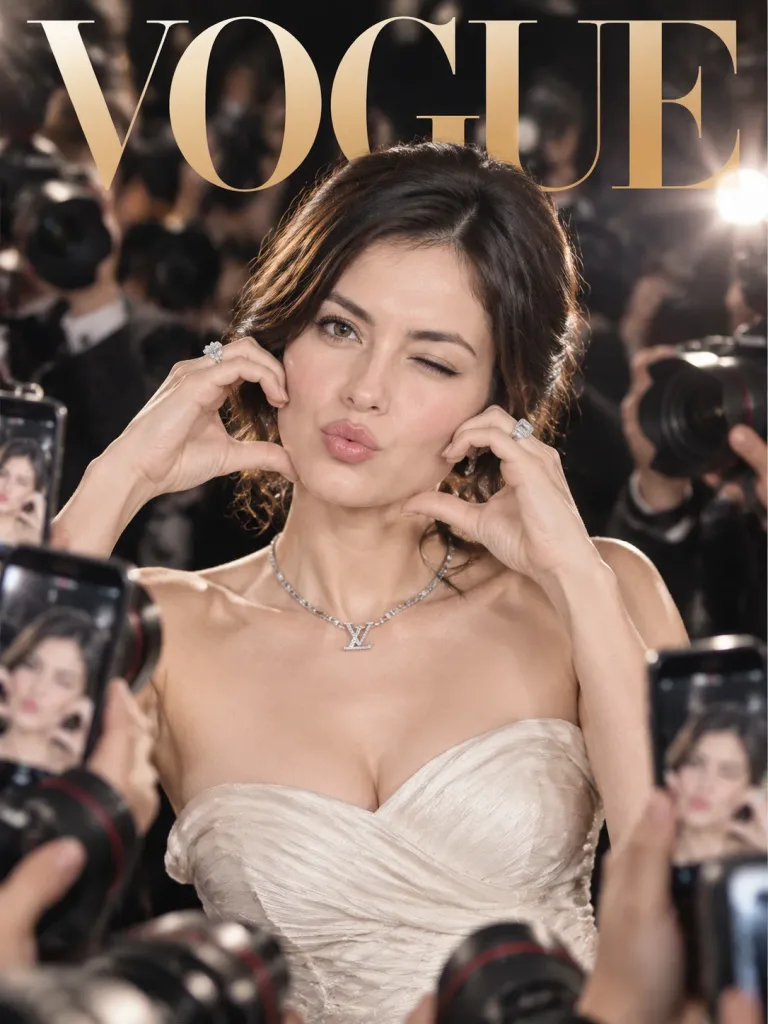 Vogue雜誌封面名流紅毯肖像