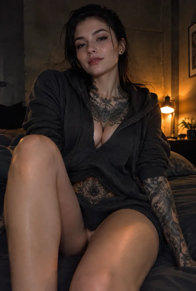 Low-Light Bedroom Candid Portrait