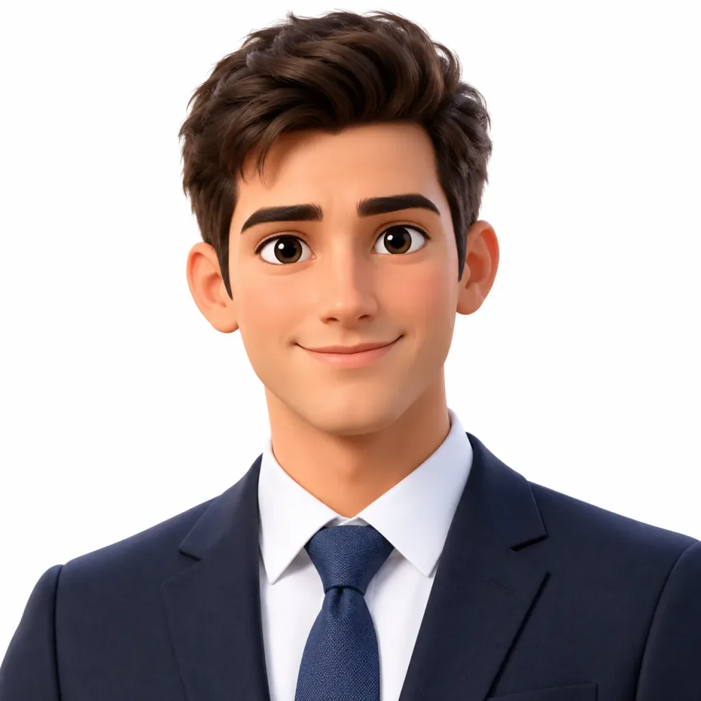 Pixar Style Executive 3D Avatar