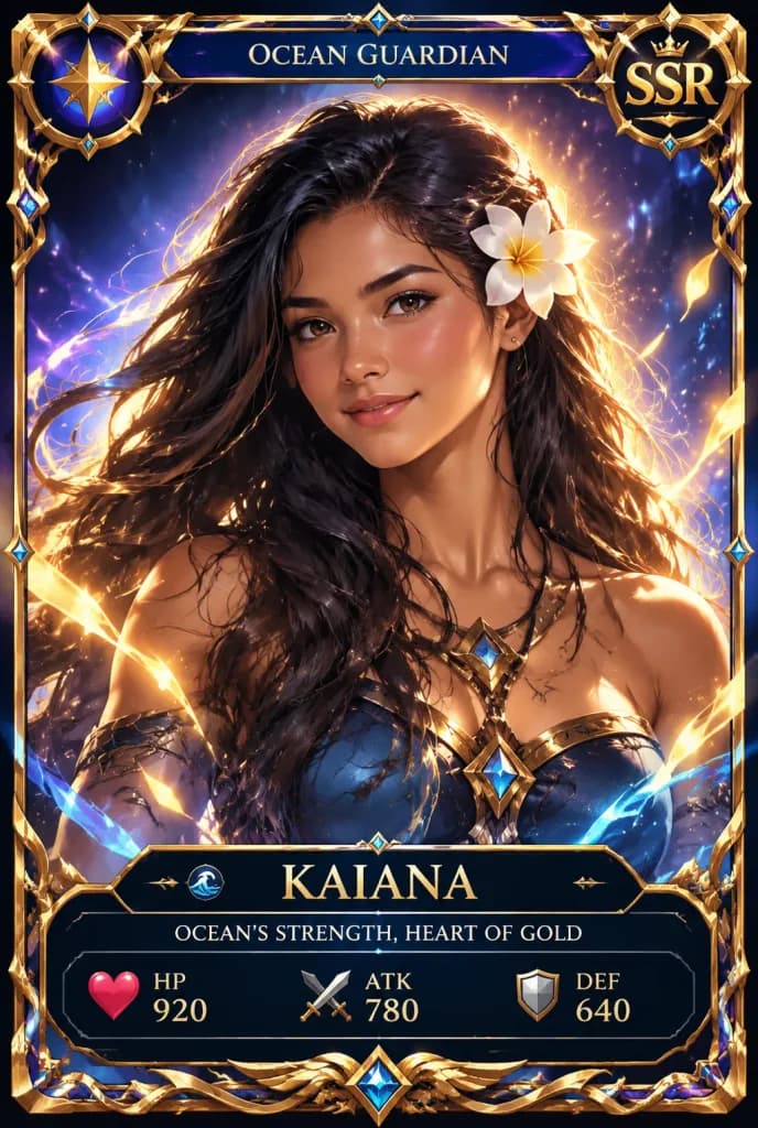 Profile Photo Trading Card Game Character