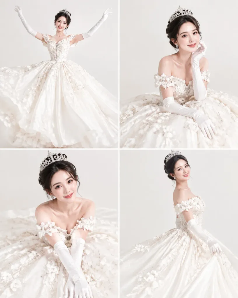 White Princess Ballroom Editorial Grid